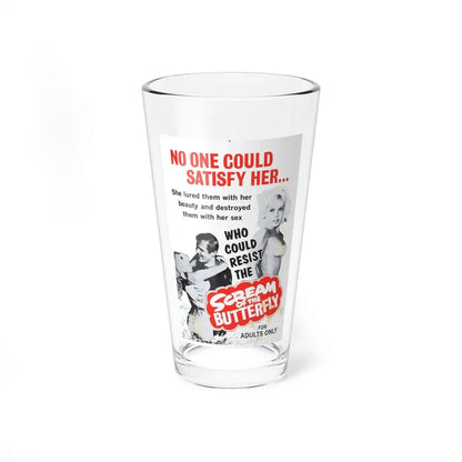 SCREAM OF THE BUTTERFLY 1965 Movie Poster - Pint Glass 16oz 16oz - Go Mug Yourself