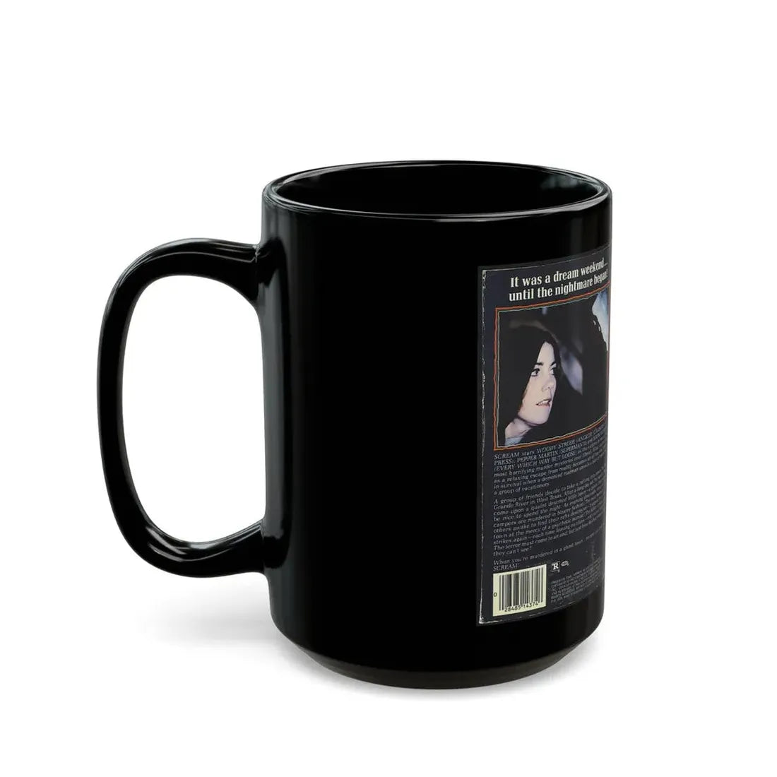 SCREAM (VHS COVER) - Black Coffee Mug - Go Mug Yourself