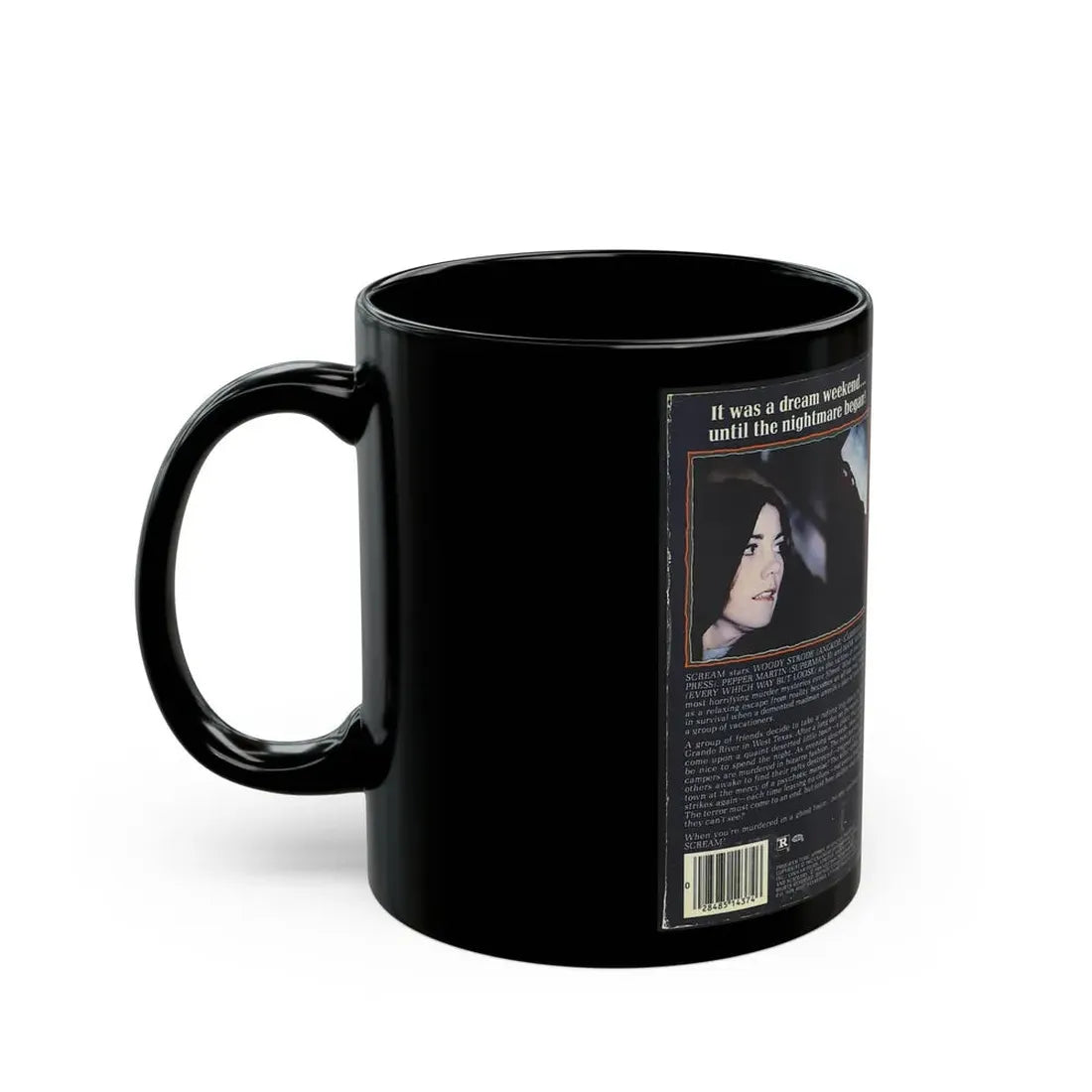 SCREAM (VHS COVER) - Black Coffee Mug - Go Mug Yourself