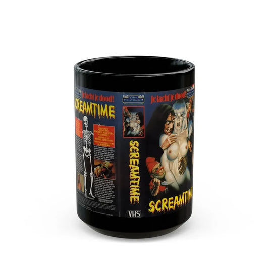 SCREAMTIME (VHS COVER) - Black Coffee Mug 15oz - Go Mug Yourself