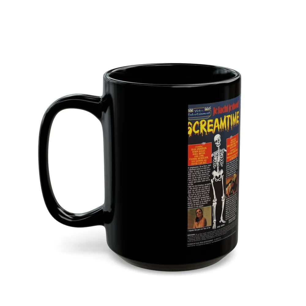 SCREAMTIME (VHS COVER) - Black Coffee Mug-Go Mug Yourself