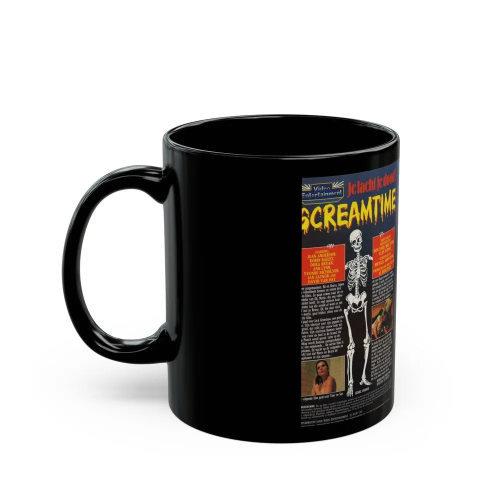 SCREAMTIME (VHS COVER) - Black Coffee Mug-Go Mug Yourself