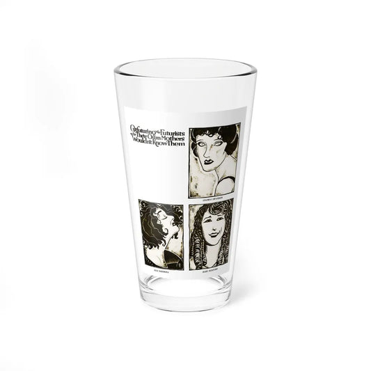 Screenland magazine illustration, December1921 (Magazine Illustration) Pint Glass 16oz-16oz-Go Mug Yourself