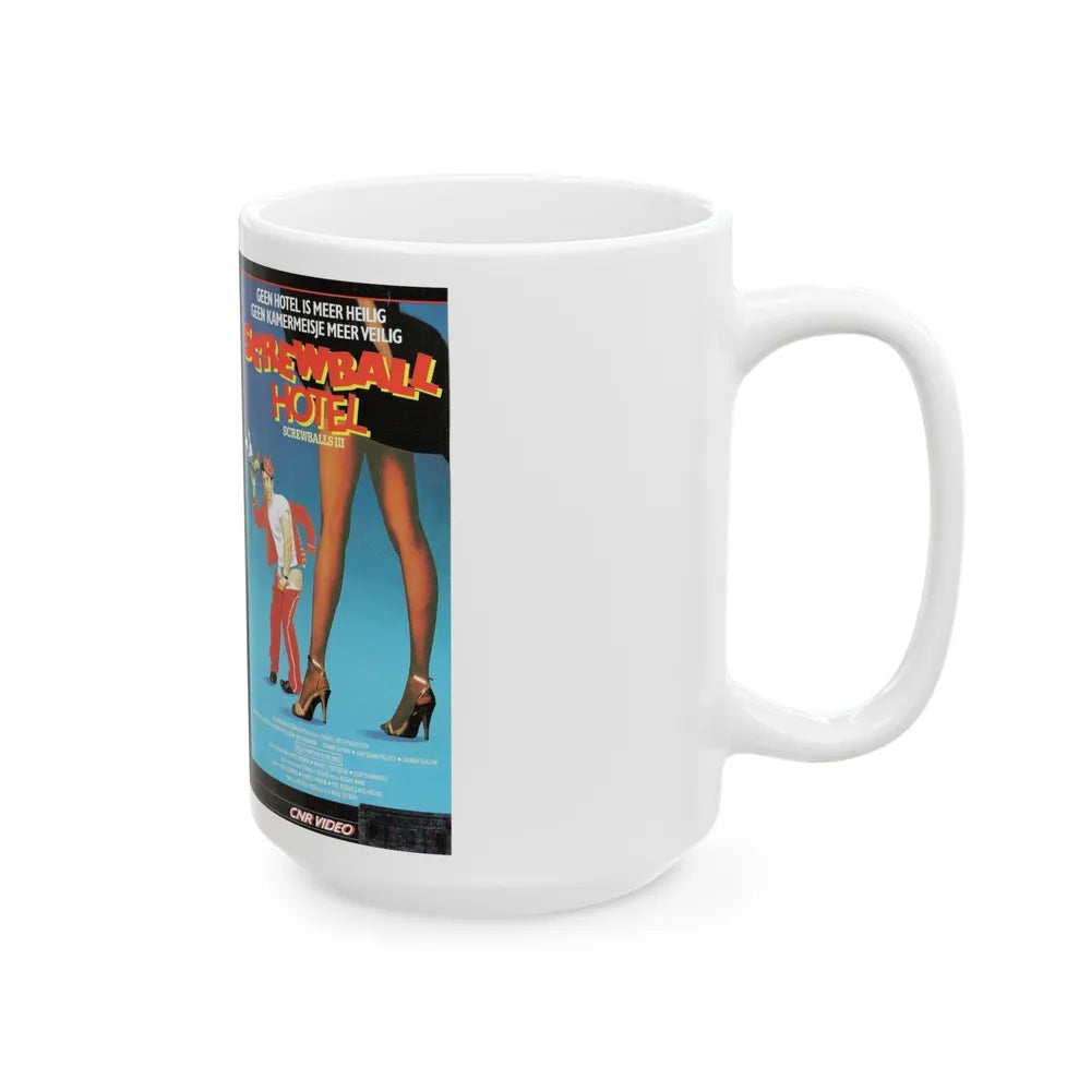 SCREWBALL HOTEL (VHS COVER) - White Coffee Mug-Go Mug Yourself