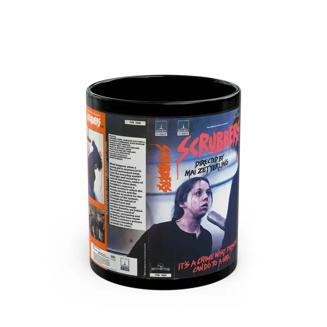 SCRUBBERS (VHS COVER) - Black Coffee Mug 11oz - Go Mug Yourself
