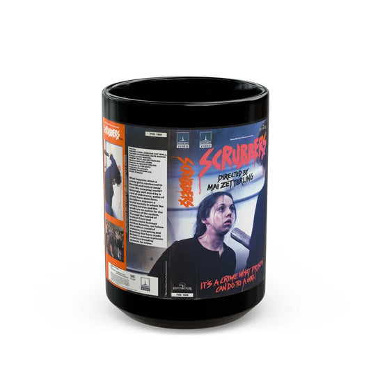 SCRUBBERS (VHS COVER) - Black Coffee Mug-15oz-Go Mug Yourself