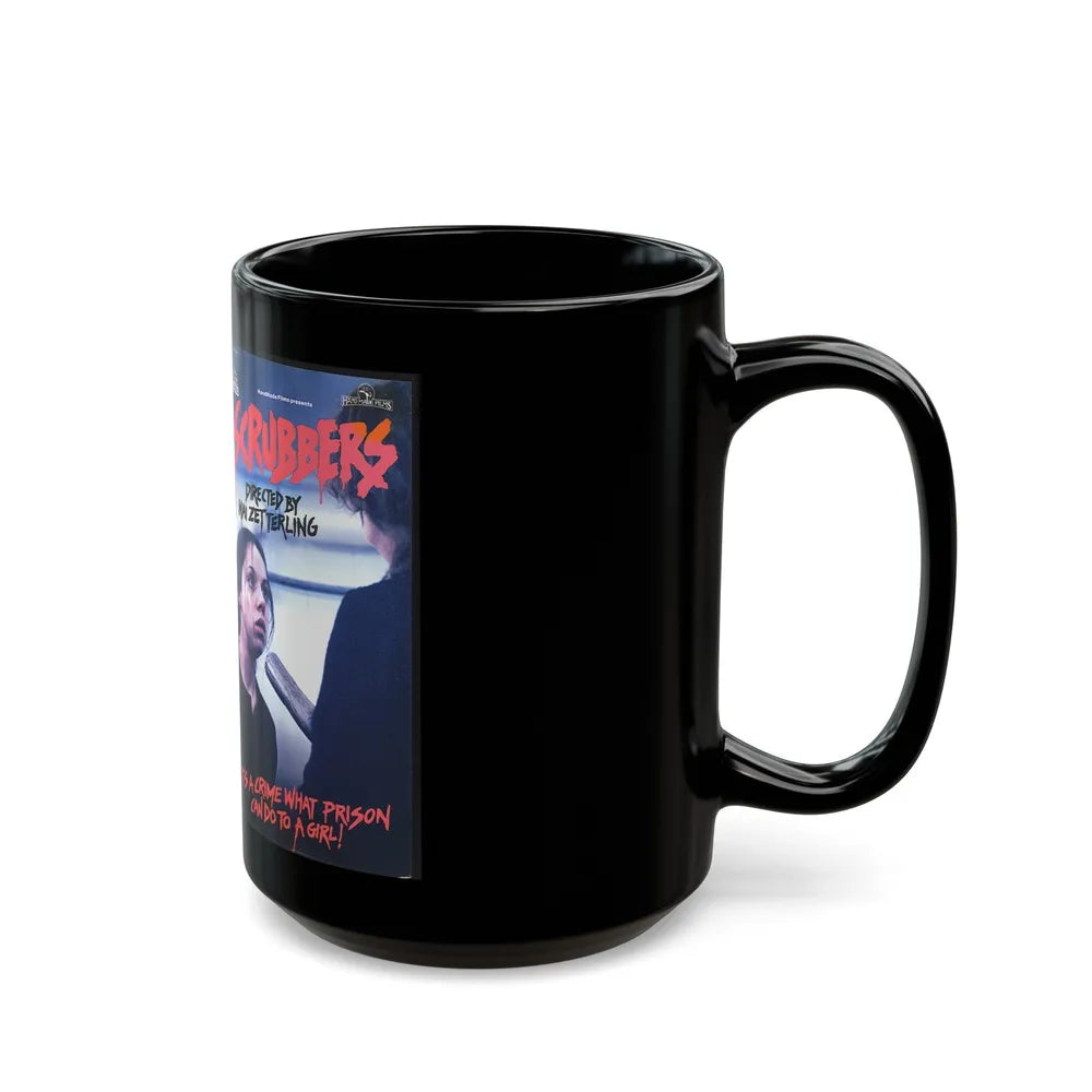 SCRUBBERS (VHS COVER) - Black Coffee Mug-Go Mug Yourself