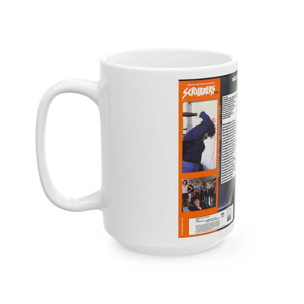 SCRUBBERS (VHS COVER) - White Coffee Mug-Go Mug Yourself