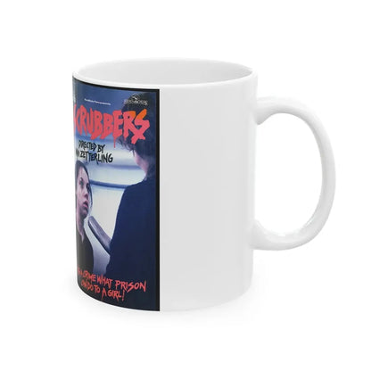 SCRUBBERS (VHS COVER) - White Coffee Mug - Go Mug Yourself