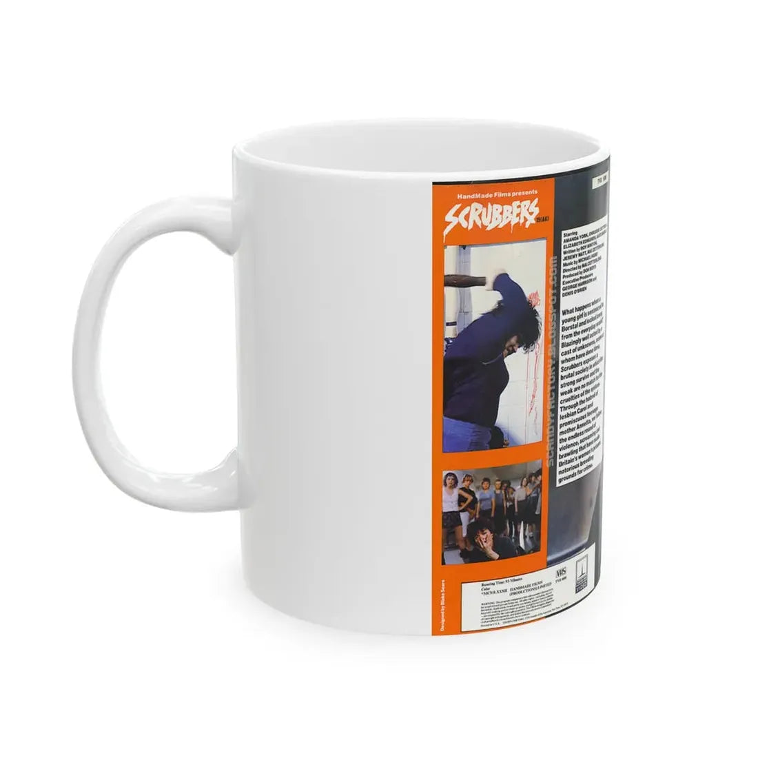 SCRUBBERS (VHS COVER) - White Coffee Mug - Go Mug Yourself