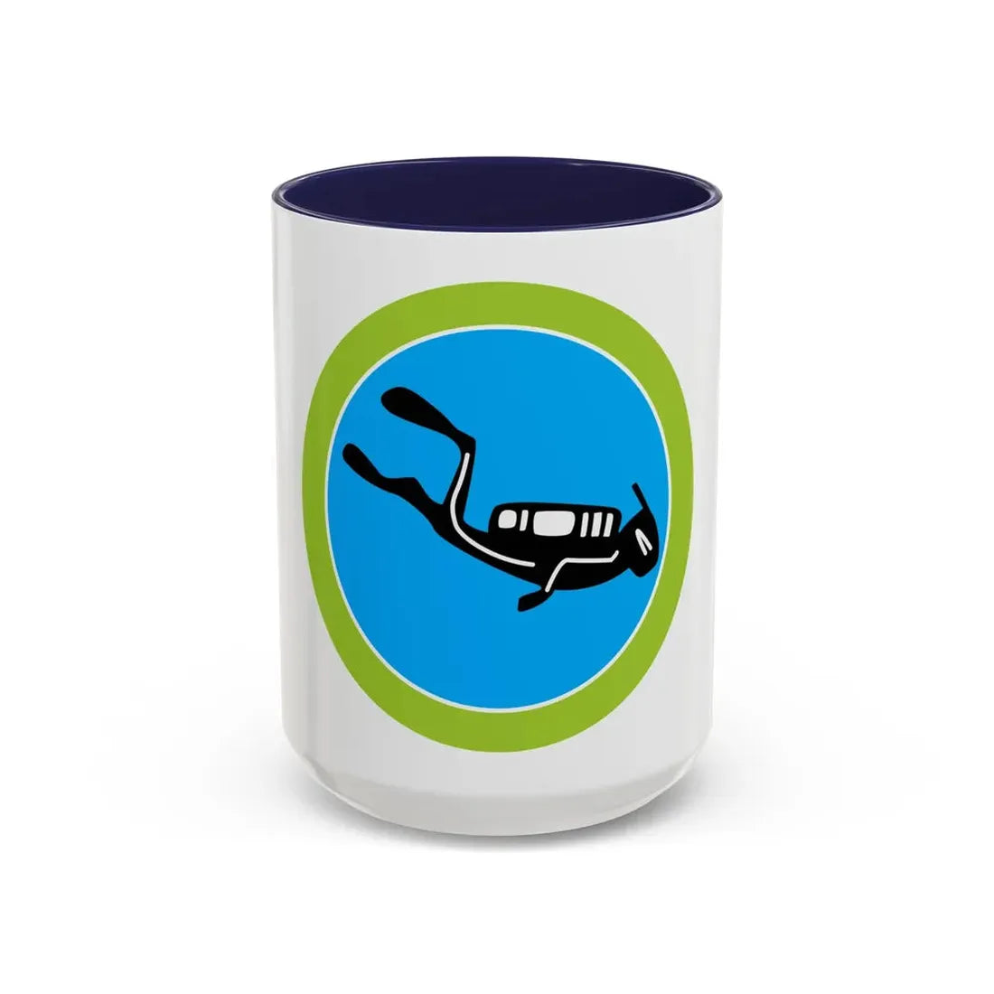 Scuba Diving (Boy Scout Merit Badge) Accent Coffee Mug 15oz Navy - Go Mug Yourself