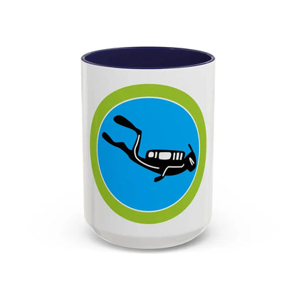 Scuba Diving (Boy Scout Merit Badge) Accent Coffee Mug 15oz Navy - Go Mug Yourself