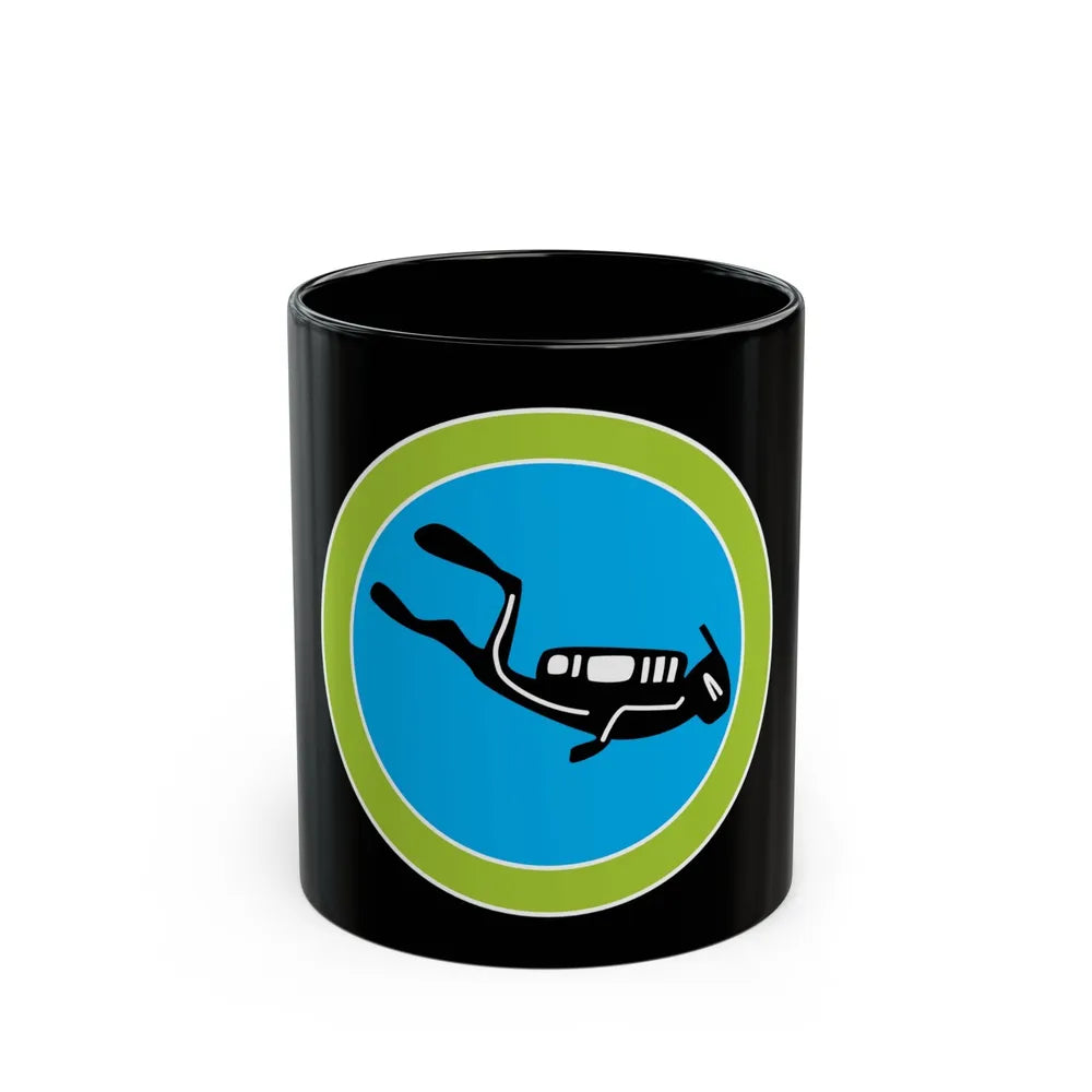 Scuba Diving (Boy Scout Merit Badge) Black Coffee Mug-11oz-Go Mug Yourself