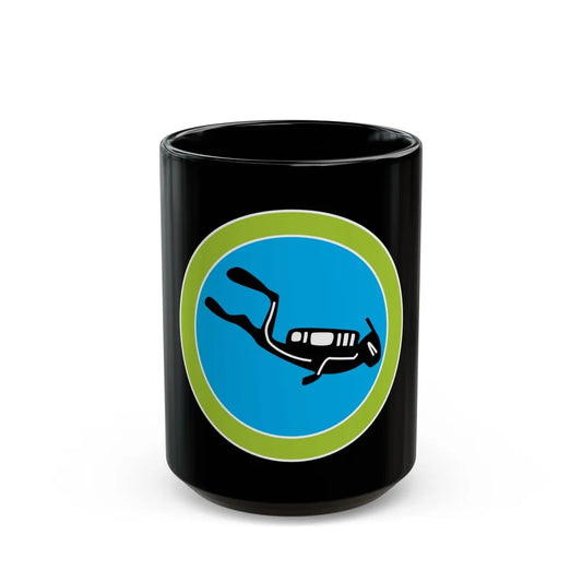 Scuba Diving (Boy Scout Merit Badge) Black Coffee Mug-15oz-Go Mug Yourself