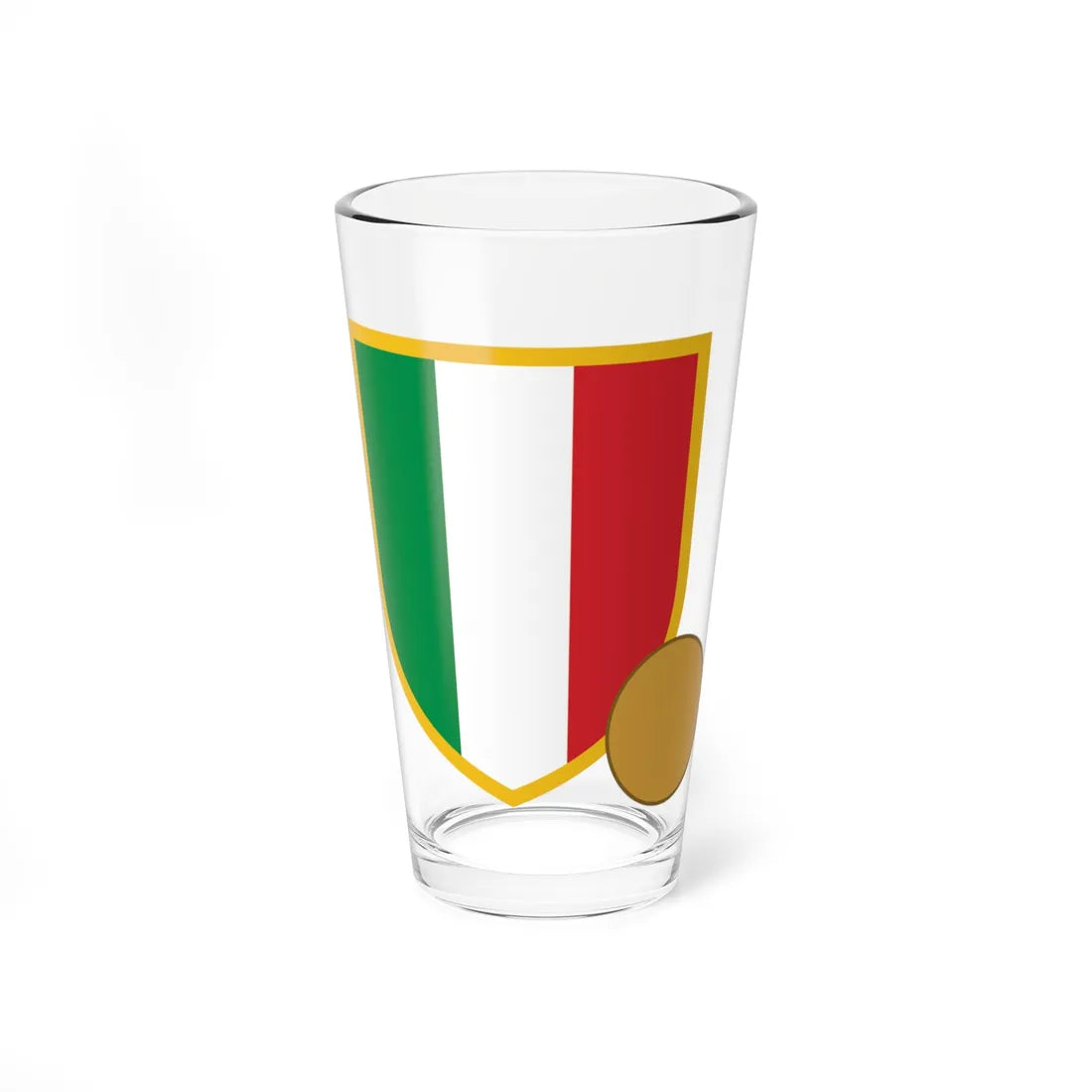 Scudetto hockey (Italy) (Coat of Arms) Pint Glass 16oz 16oz - Go Mug Yourself
