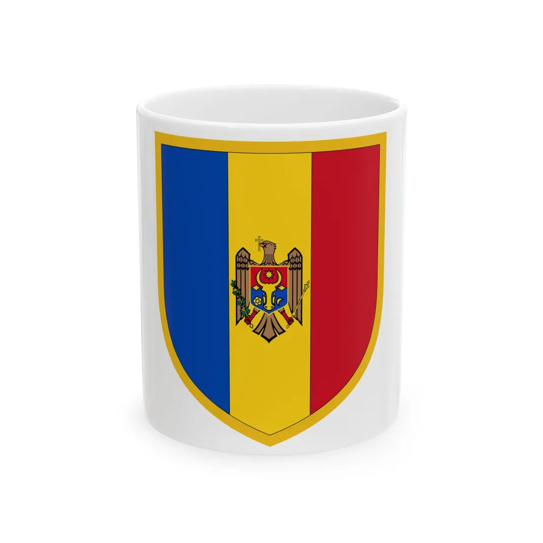 Scudetto Moldova (Moldova) White Coffee Mug 11oz - Go Mug Yourself