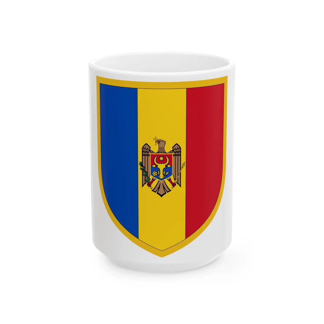 Scudetto Moldova (Moldova) White Coffee Mug 15oz - Go Mug Yourself