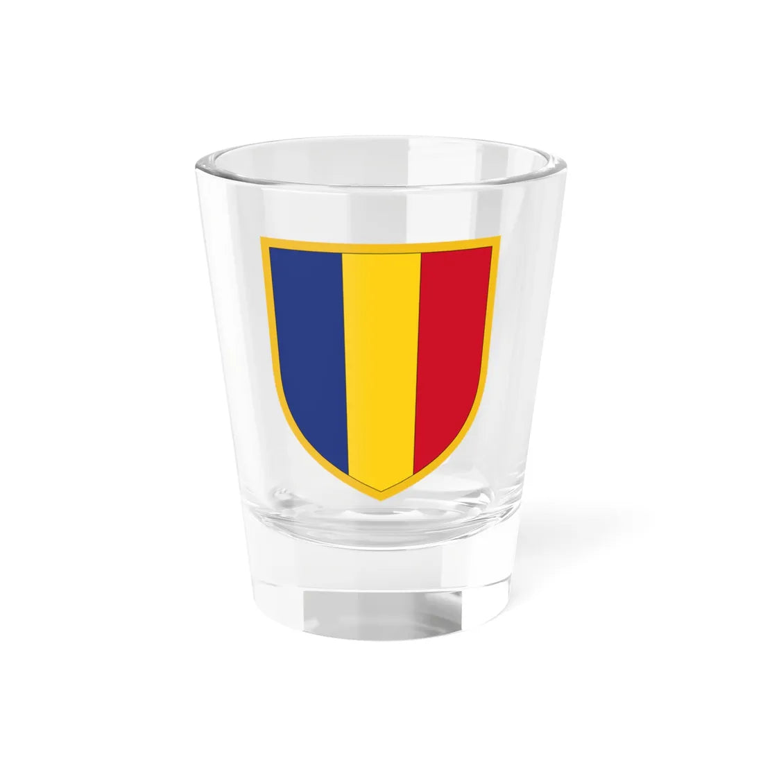 Scudetto Romania (Oman) (Coat of Arms) Shot Glass 1.5oz 1.5oz - Go Mug Yourself