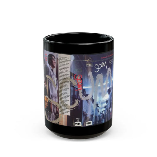 SCUM (VHS COVER) - Black Coffee Mug-15oz-Go Mug Yourself