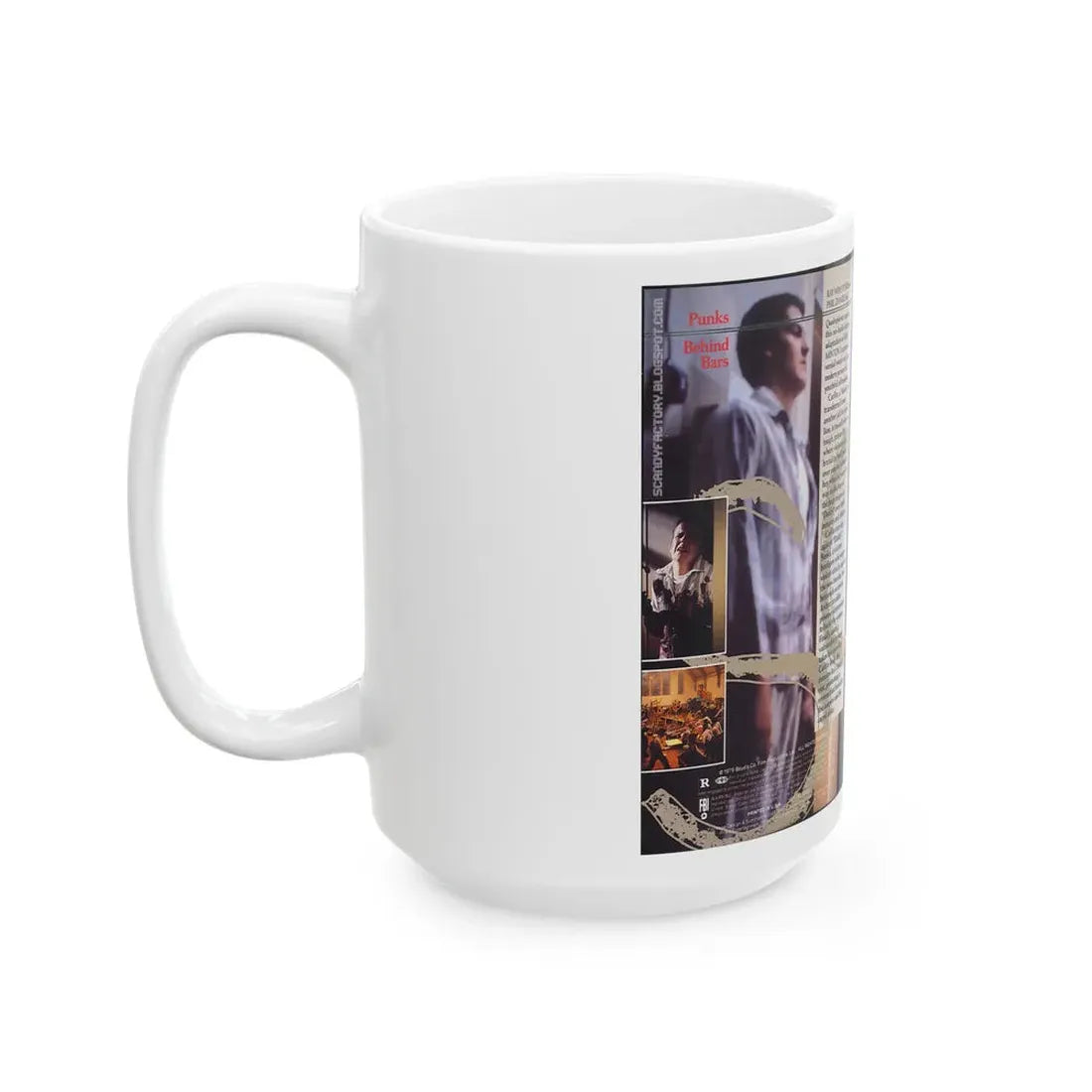 SCUM (VHS COVER) - White Coffee Mug - Go Mug Yourself