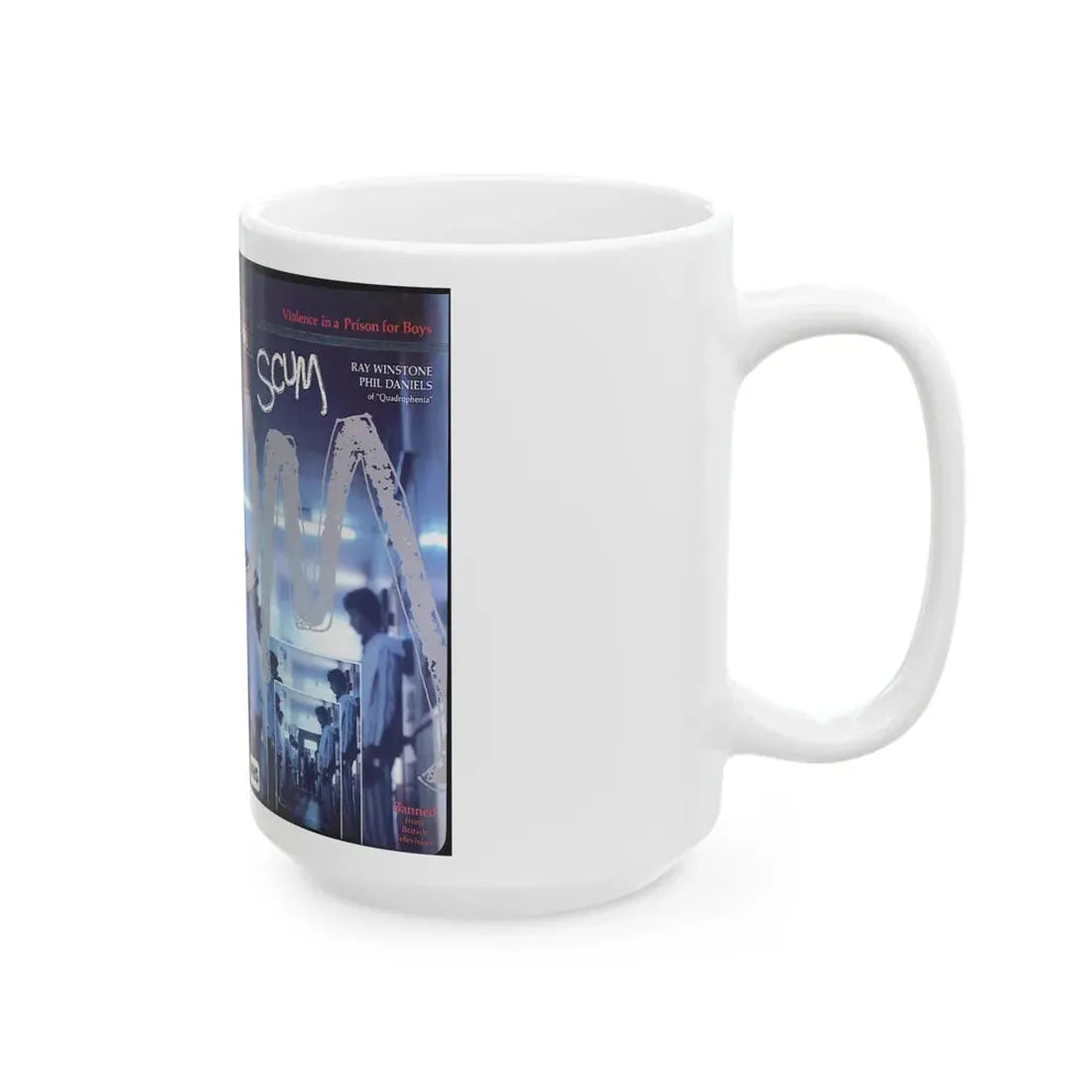 SCUM (VHS COVER) - White Coffee Mug - Go Mug Yourself
