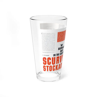 Scurvy Stockade, Male magazine, October 1963 (Magazine Illustration) Pint Glass 16oz-Go Mug Yourself