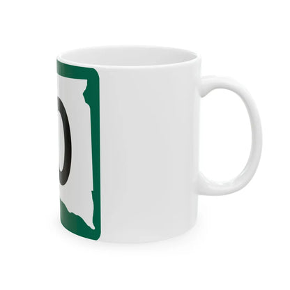 SD 10 (South Dakota) (Road Sign) White Coffee Mug - Go Mug Yourself