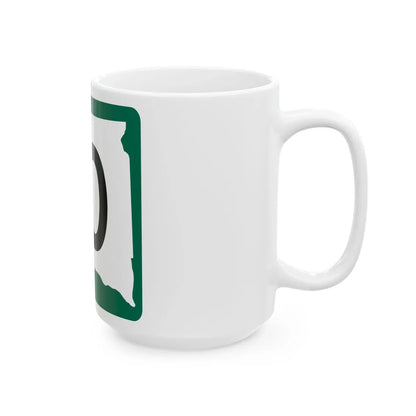 SD 10 (South Dakota) (Road Sign) White Coffee Mug - Go Mug Yourself