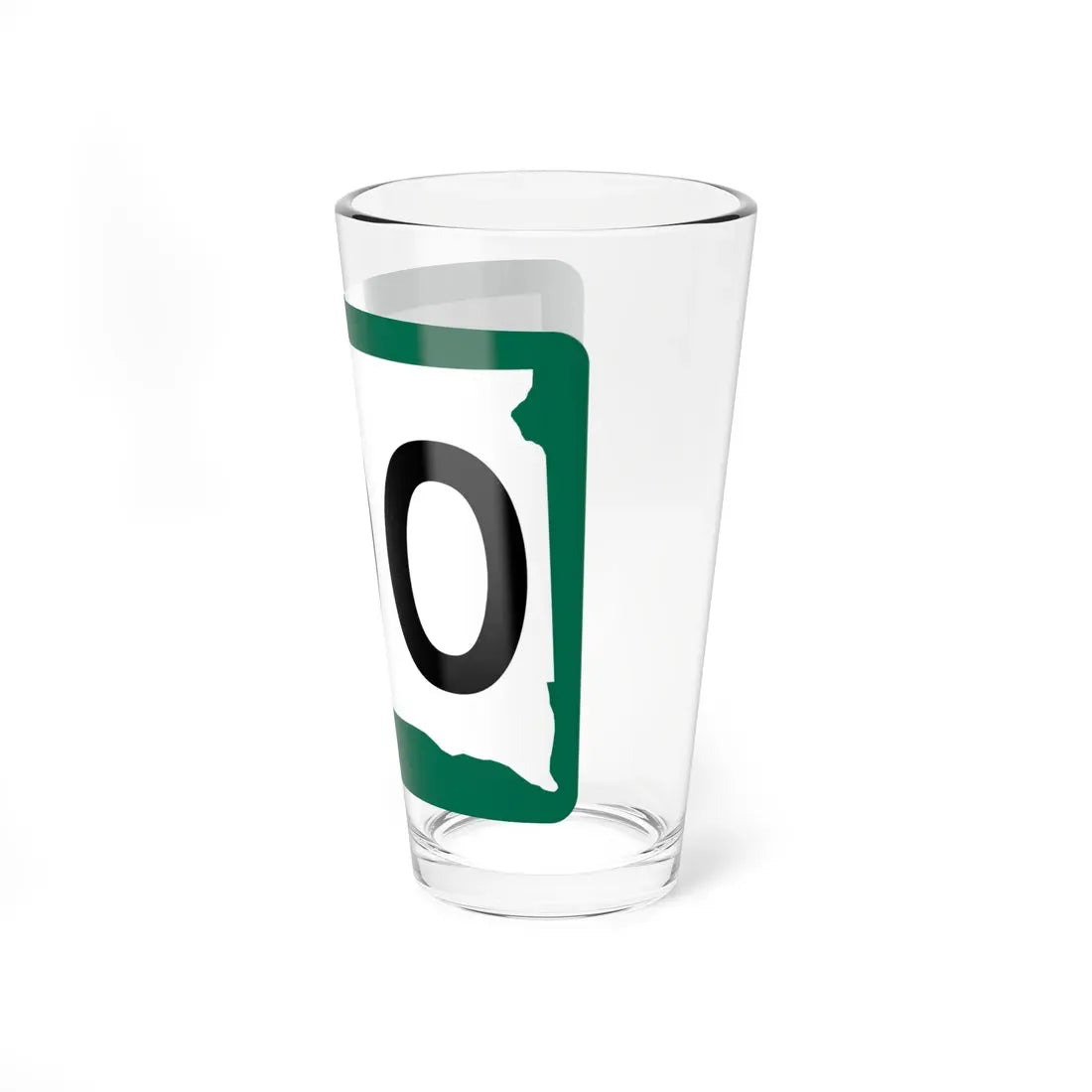 SD 100 (South Dakota) (Road Sign) Pint Glass 16oz - Go Mug Yourself