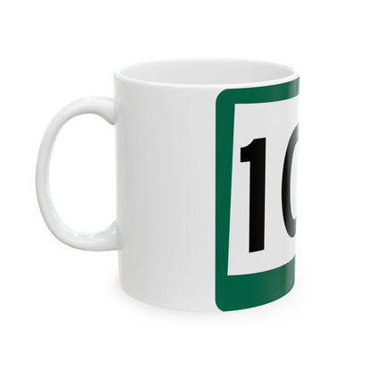SD 100 (South Dakota) (Road Sign) White Coffee Mug - Go Mug Yourself