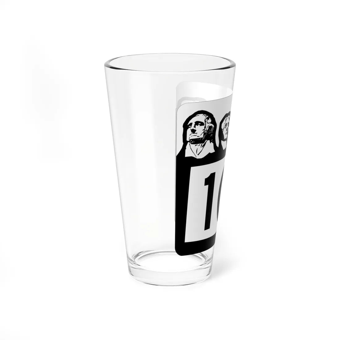 SD 101 1960 (South Dakota) (Road Sign) Pint Glass 16oz - Go Mug Yourself