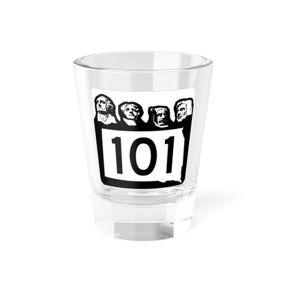 SD 101 1960 (South Dakota) (Road Sign) Shot Glass 1.5oz 1.5oz - Go Mug Yourself