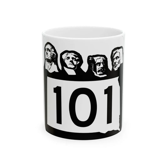SD 101 1960 (South Dakota) (Road Sign) White Coffee Mug 11oz - Go Mug Yourself