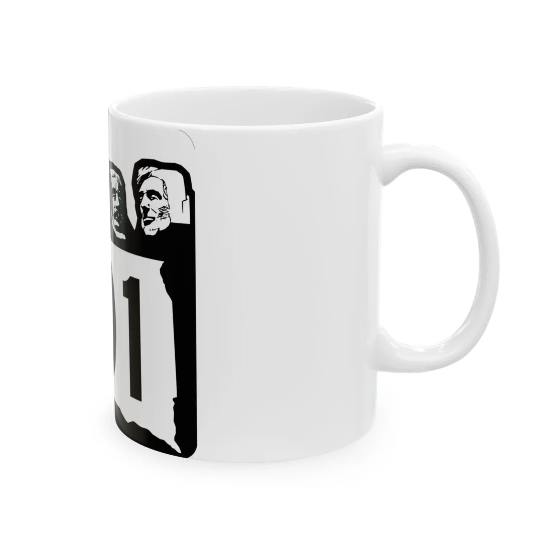 SD 101 1960 (South Dakota) (Road Sign) White Coffee Mug - Go Mug Yourself