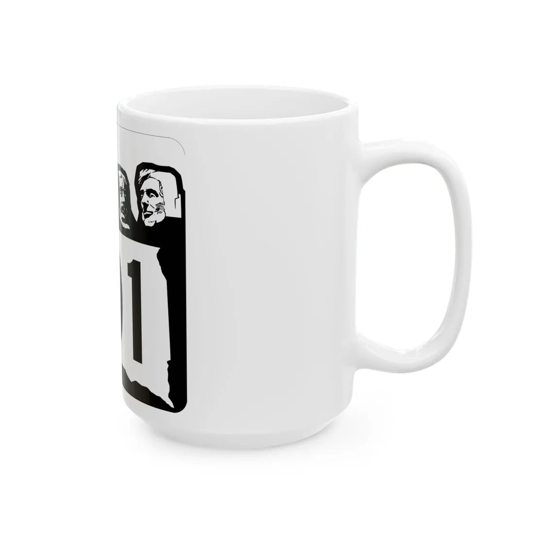 SD 101 1960 (South Dakota) (Road Sign) White Coffee Mug - Go Mug Yourself