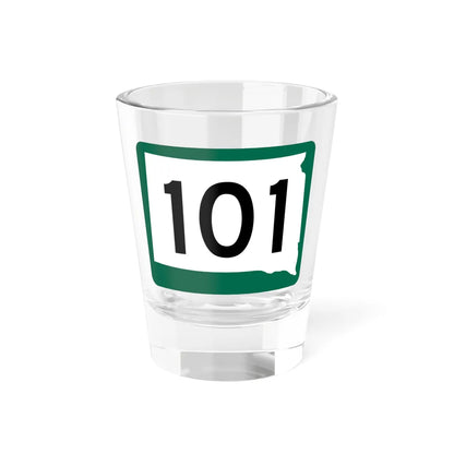 SD 101 (South Dakota) (Road Sign) Shot Glass 1.5oz 1.5oz - Go Mug Yourself