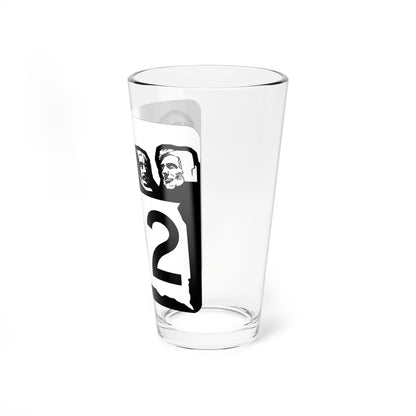 SD 102 1960 (South Dakota) (Road Sign) Pint Glass 16oz - Go Mug Yourself