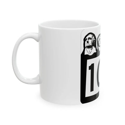 SD 102 1960 (South Dakota) (Road Sign) White Coffee Mug - Go Mug Yourself
