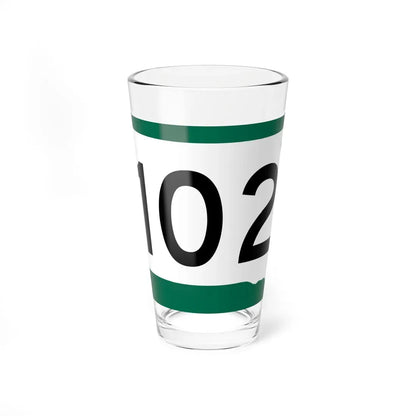 SD 102 (South Dakota) (Road Sign) Pint Glass 16oz 16oz - Go Mug Yourself