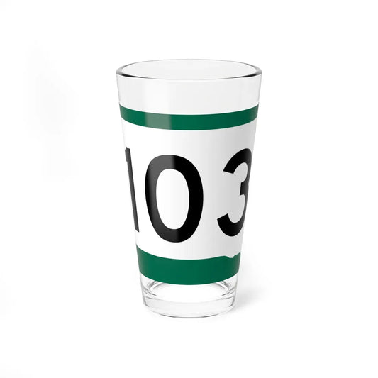 SD 103 (South Dakota) (Road Sign) Pint Glass 16oz 16oz - Go Mug Yourself