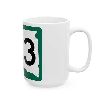 SD 103 (South Dakota) (Road Sign) White Coffee Mug - Go Mug Yourself