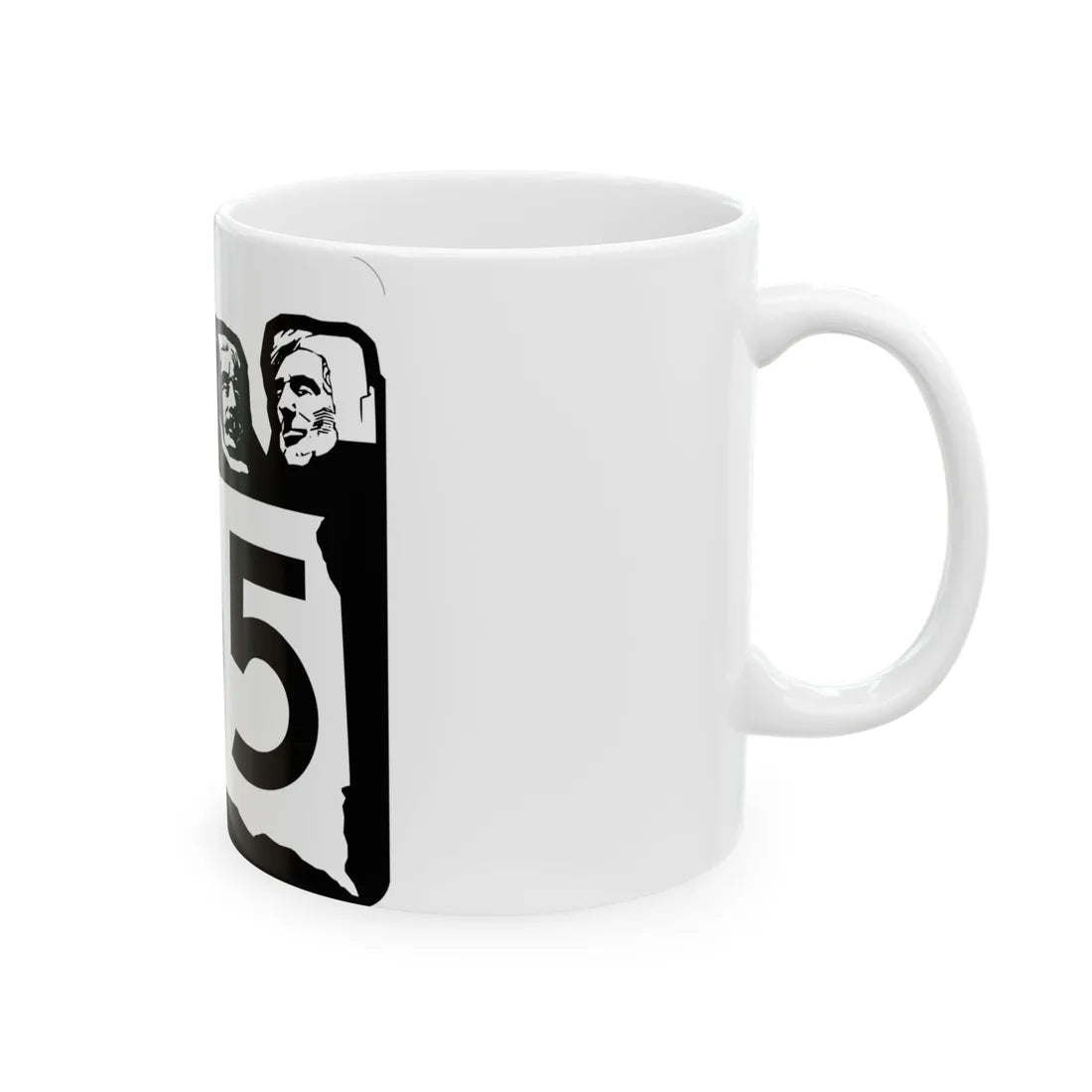 SD 105 1960 (South Dakota) (Road Sign) White Coffee Mug - Go Mug Yourself