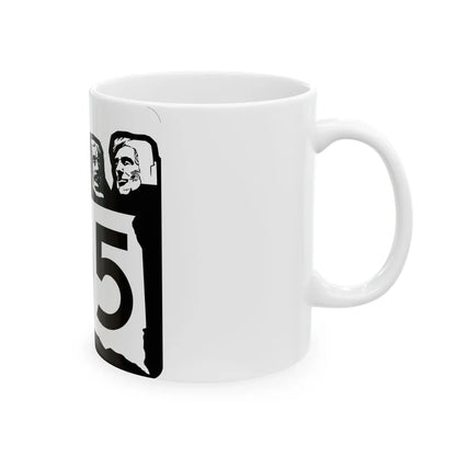 SD 105 1960 (South Dakota) (Road Sign) White Coffee Mug - Go Mug Yourself