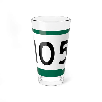 SD 105 (South Dakota) (Road Sign) Pint Glass 16oz 16oz - Go Mug Yourself
