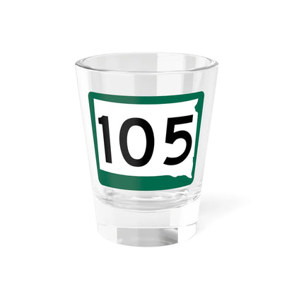 SD 105 (South Dakota) (Road Sign) Shot Glass 1.5oz 1.5oz - Go Mug Yourself