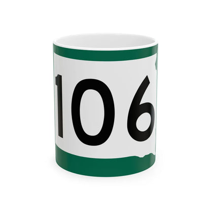 SD 106 (South Dakota) (Road Sign) White Coffee Mug 11oz - Go Mug Yourself