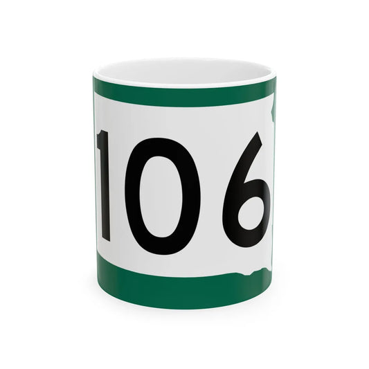 SD 106 (South Dakota) (Road Sign) White Coffee Mug 11oz - Go Mug Yourself