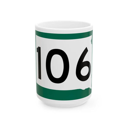 SD 106 (South Dakota) (Road Sign) White Coffee Mug 15oz - Go Mug Yourself