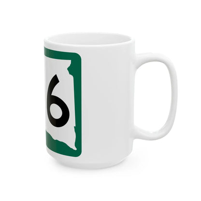 SD 106 (South Dakota) (Road Sign) White Coffee Mug - Go Mug Yourself