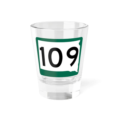 SD 109 (South Dakota) (Road Sign) Shot Glass 1.5oz 1.5oz - Go Mug Yourself